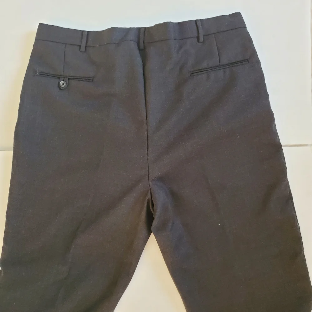 Bill Blass Menswear black/gray formal suit pants - Picture 10 of 14